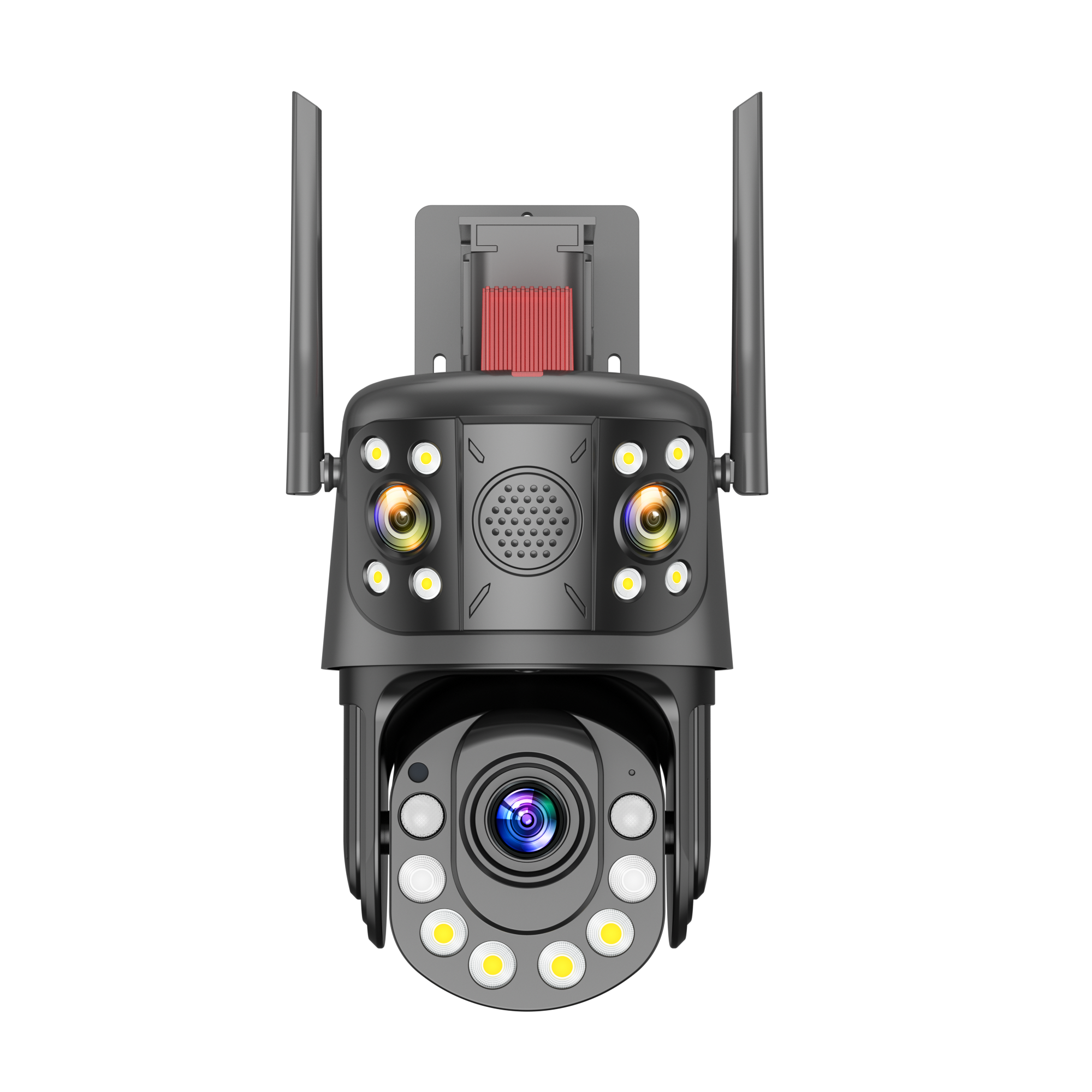 4K 12MP IP iCsee P2 Outdoor HD 4MP Three Lens Three Screen Wifi PTZ Auto Tracking Video Surveillance CCTV Camera Security