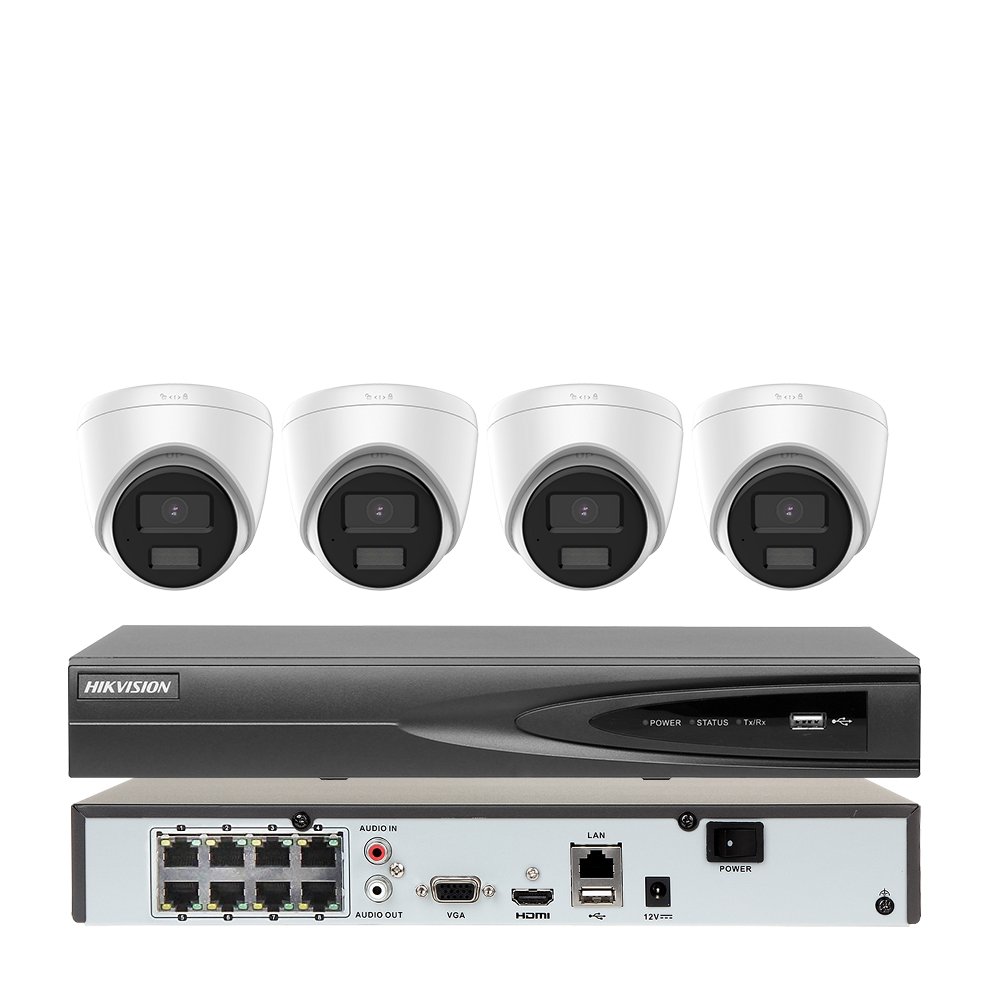 Hikvison camera de surveillance avec fil 16 channel 4mp 360 degree cctv surveillance camera system