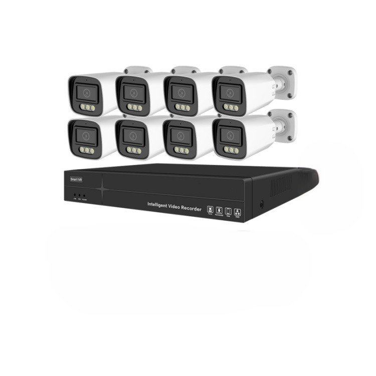 4K 8mp 8 channel Security System Outdoor Two Way Audio Full Color Night Vision Poe Nvr Kit Cctv Ip Surveillance Camera System