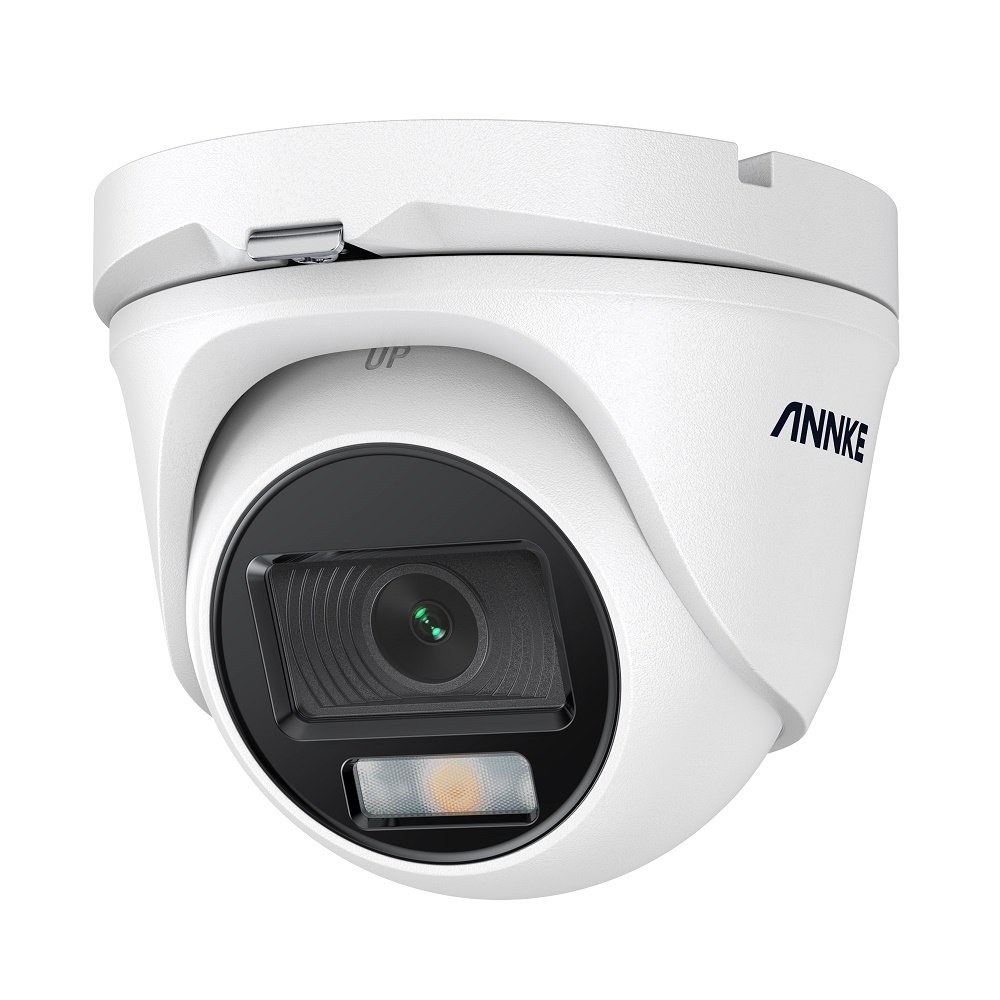 ANNKE 2MP Outdoor TVI Surveillance Camera with Full Color Night Vision 1080P HD Analog Security Video Camera for Home