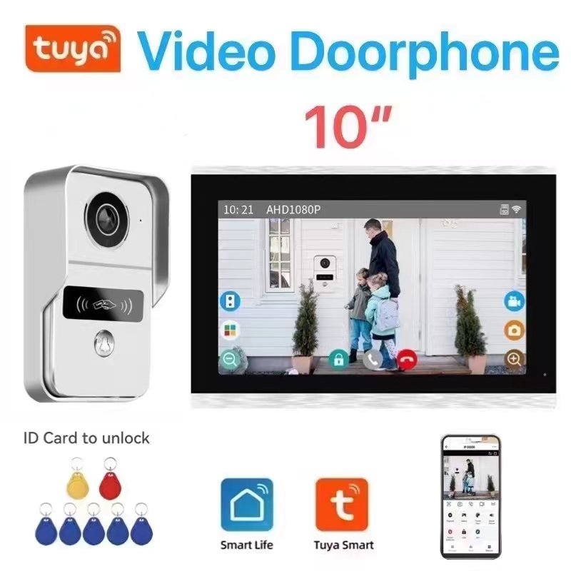 AHD 1080P tuya Video intercom system Wireless video intercom smart doorbell surveillance video intercom doorbell