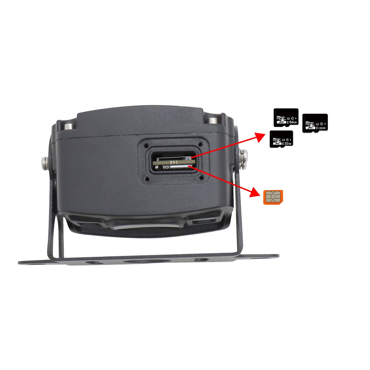 4G Sim Card Vehicles Wireless Camera Security Systems 2.4G Transmit Digital Monitor Surveillance Vehicle Camera For Trucks bus