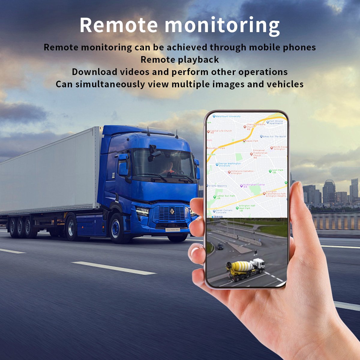 4G Sim Card Vehicles Wireless Camera Security Systems 2.4G Transmit Digital Monitor Surveillance Vehicle Camera For Trucks bus