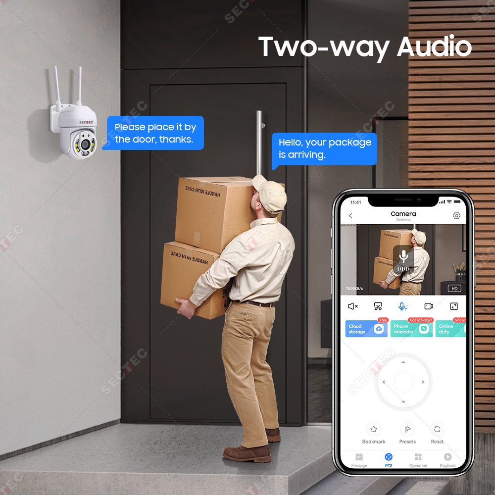 2024 Smart Wifi PTZ IP Camera De Surveillance System Home Security CCTV Security Network Camera
