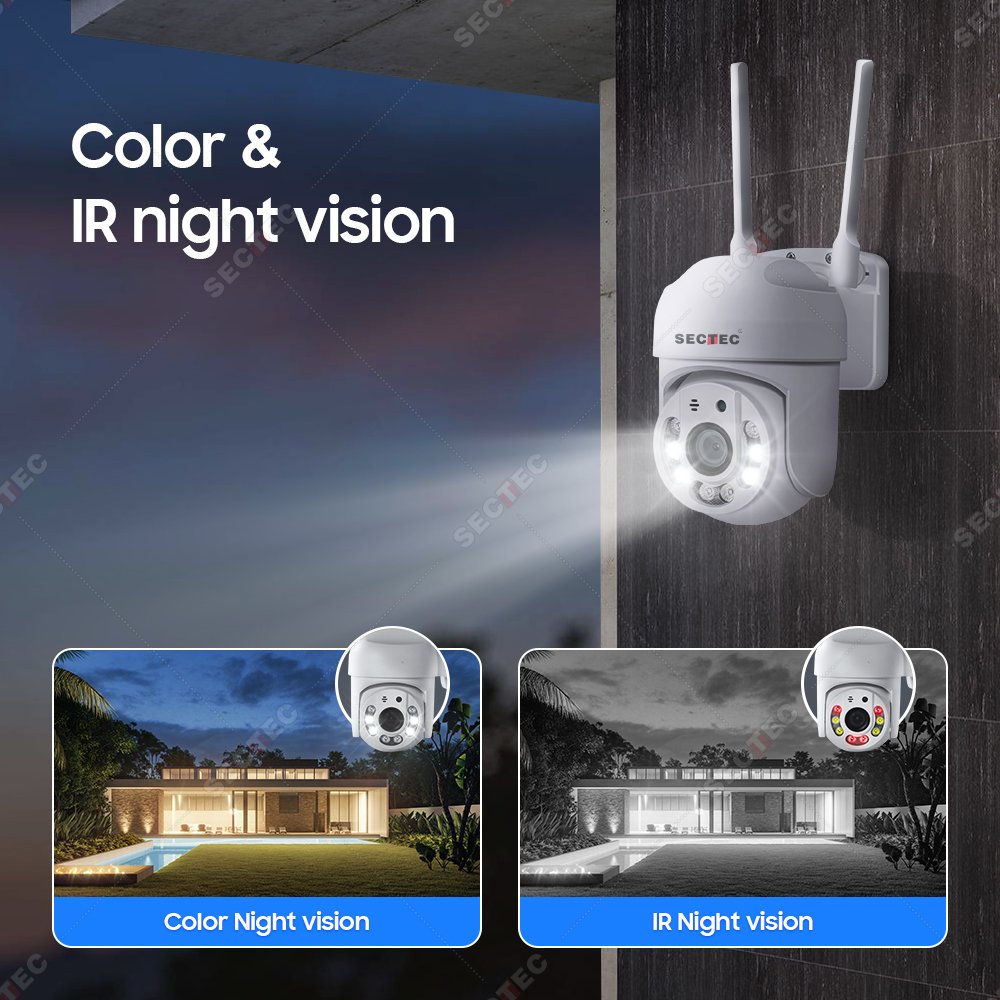 2024 Smart Wifi PTZ IP Camera De Surveillance System Home Security CCTV Security Network Camera