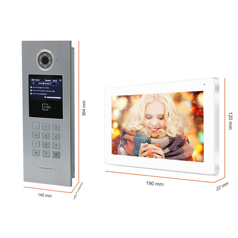 Night Vision Anti-Strike Infrared Video Intercom System Apartment Video Doorphone Intercom Phone System
