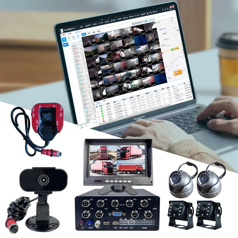 4G car SD hard disk video recorder 720/1080P HD 4-8 remote video surveillance system