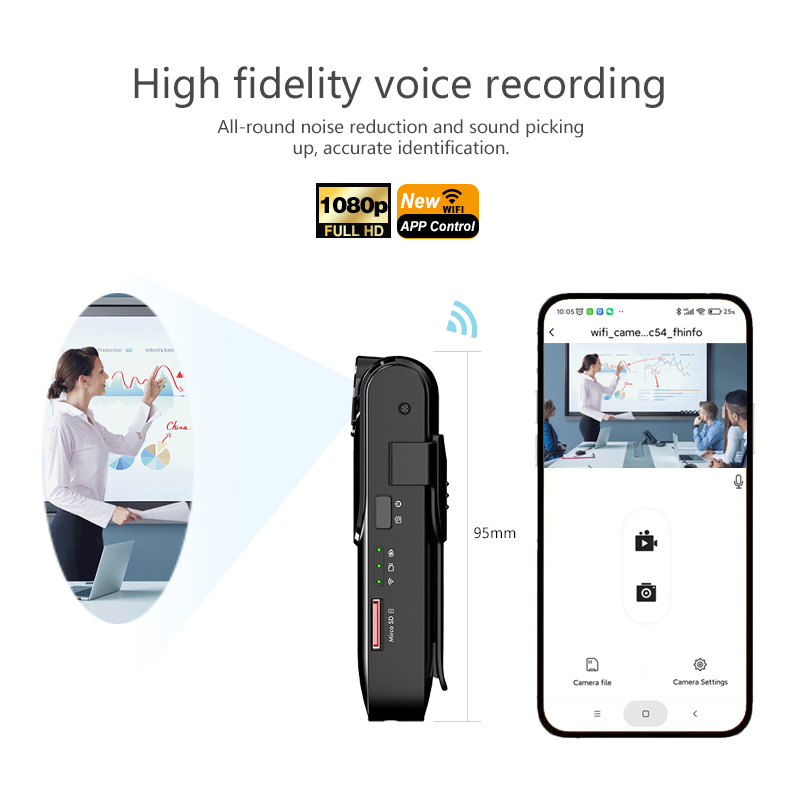 1080P Portable Mini Body Camera Video Recorder Micro Pocket Body Worn Cam for Sport/ Home Office/Work Records