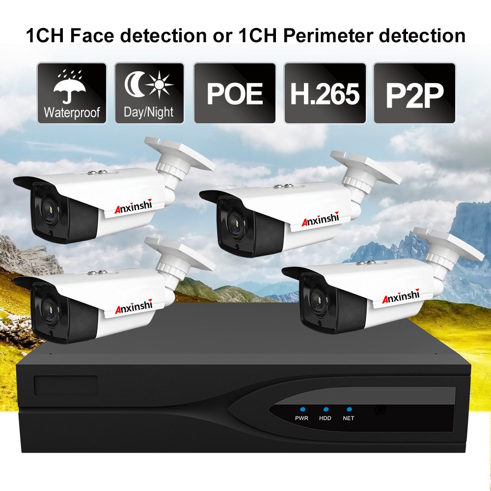 Anxinshi Surveillance Security System for Home CCTV Camera System for home use