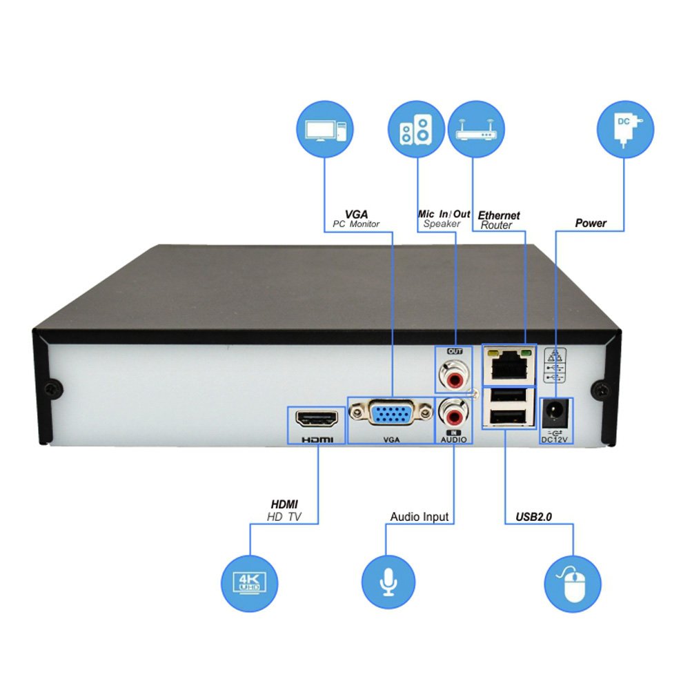 Anxinshi Surveillance Security System for Home CCTV Camera System for home use