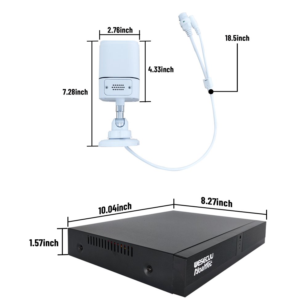 WESECUU security camera system manufacturer 4K 8ch POE NVR kits 8MP HD AI human outdoor ip camera kit security camara price