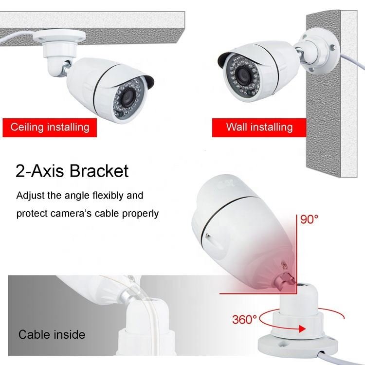 Outdoor 1080P 720P 5MP 8MP XMEYE Face Detection Capture 4CH camera ahd kit CCTV Surveillance