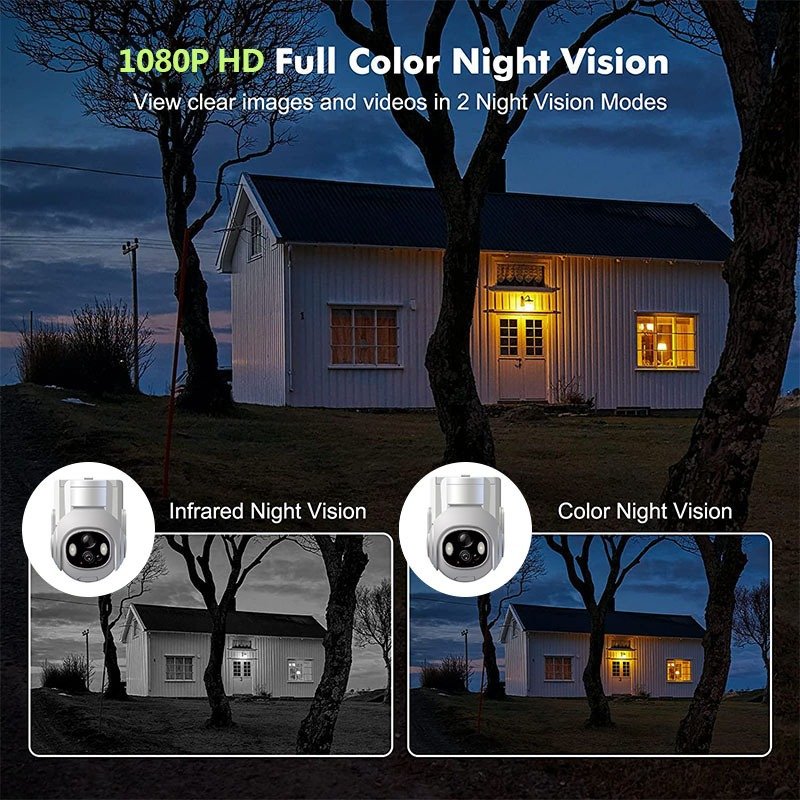 Wholesale solar security camera system wireless outdoor 3MP Motion detection Phone control cctv camera solar