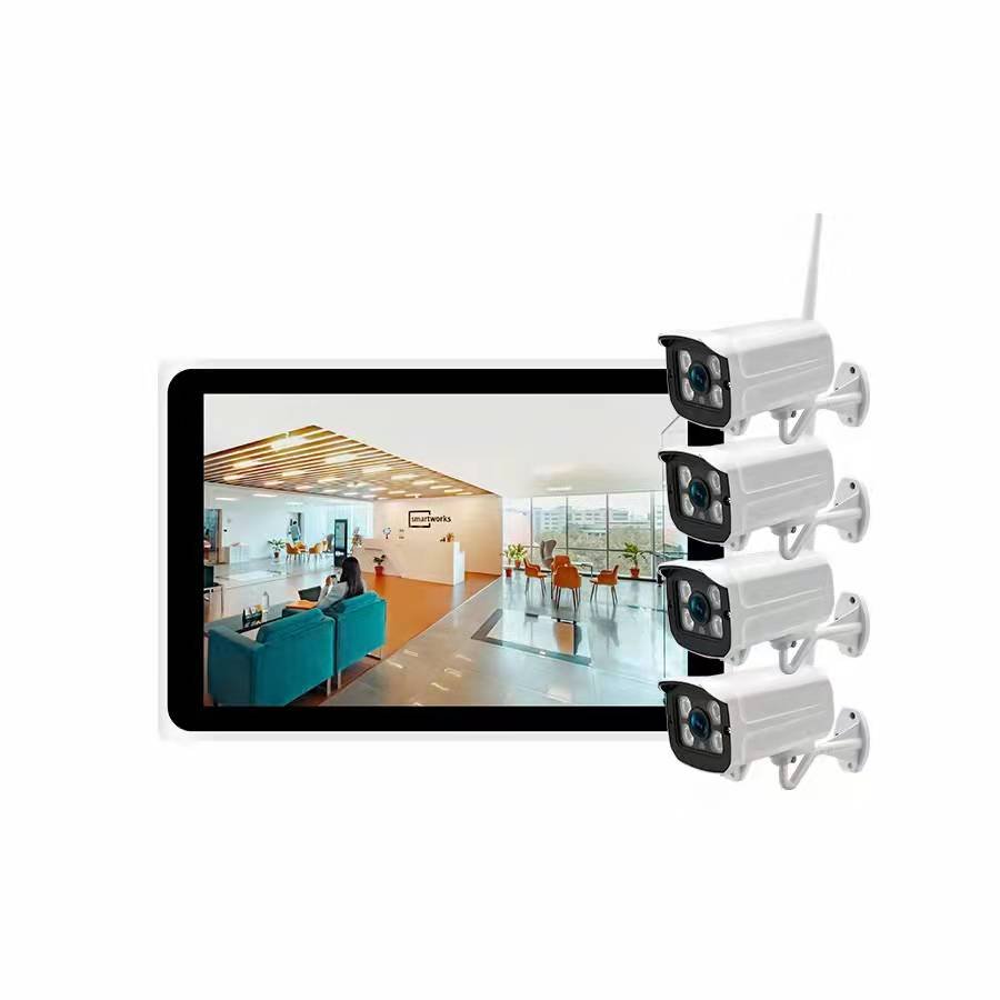 Tuya 4ch 8ch Wireless Camera Nvr Kit With Lcd 10 Inch Screen Smart Life Wifi Network System