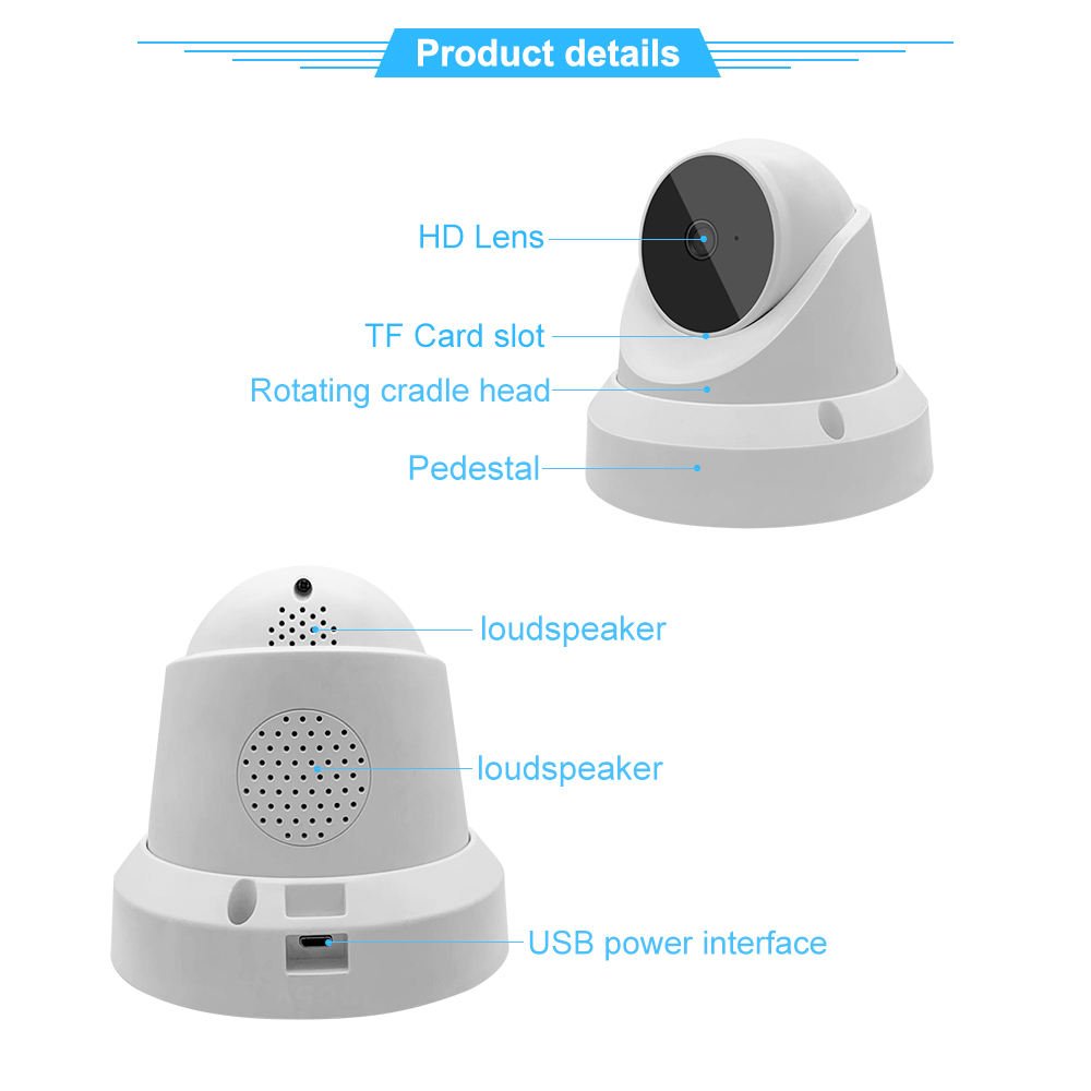 3MP Indoor Dome V380 Wireless WiFi Camera Smart Net IP Camera Home Security Surveillance CCTV Camera