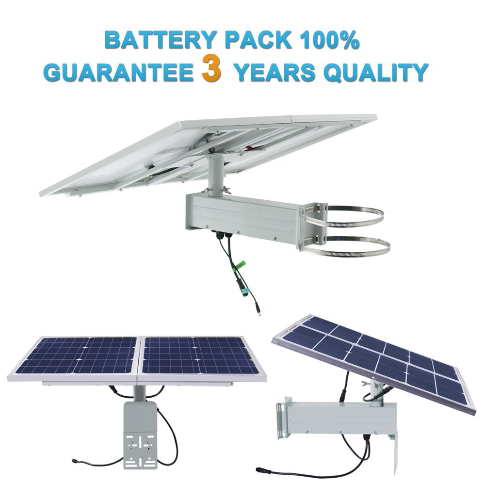TecDeft offgrid solar energy 30ah storage batteries 30w solar power system full kit for ground solar power surveillance cctv