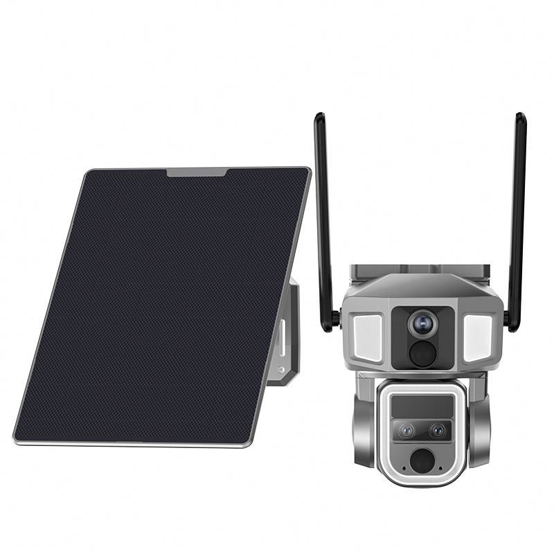Weatherproof Solar Powered Camera with 5-40M Infrared Range and Manual Tilt Adjustment