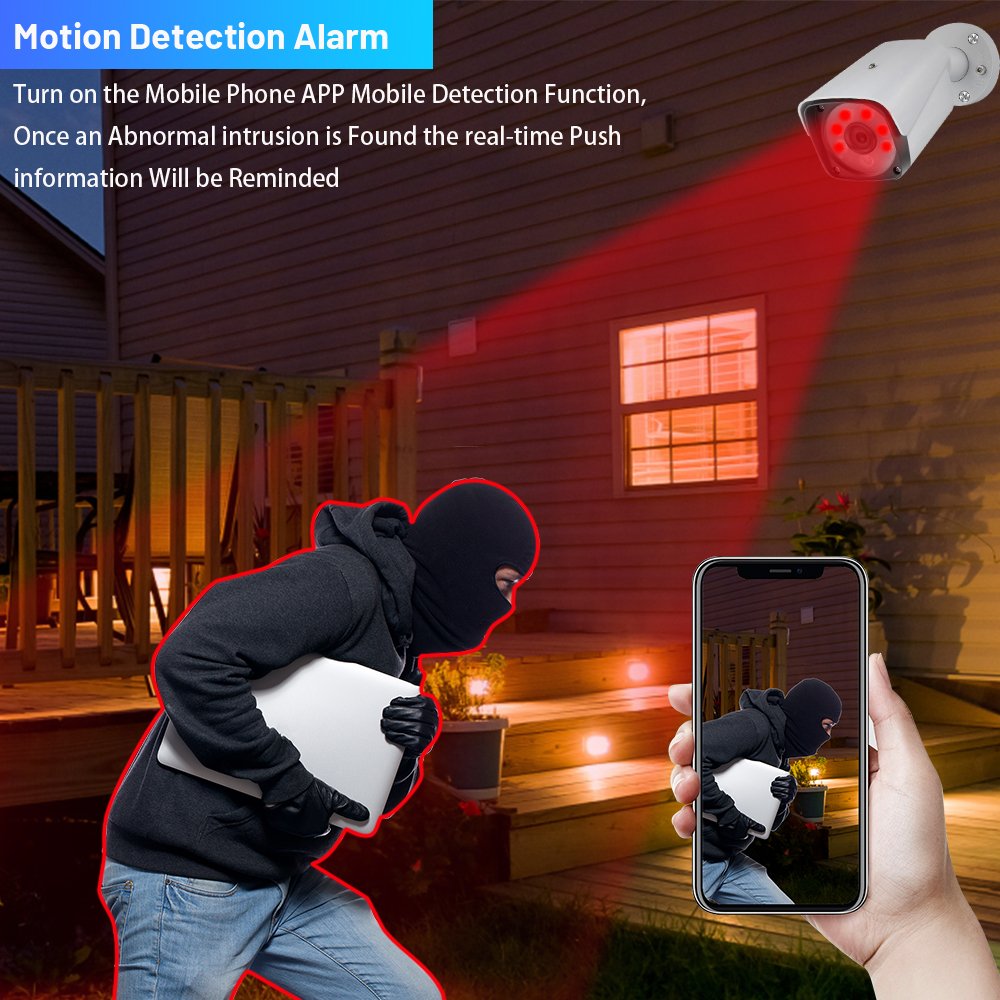 WESECUU surveillance system AI IP POE cctv system camera home/Outdoor security camera system security camera