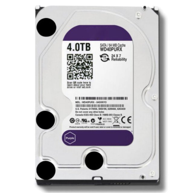 WD Purple 1TB 2TB 4TB 6TB Surveillance HDD Hard Disk Drive SATA 6.0Gb/s 3.5" Interal HDD for cctv Camera AHD DVR IP Camera NVR
