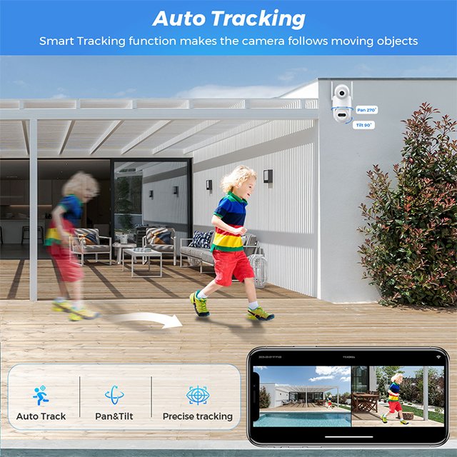 PEGATAH ICSEE 8MP Wireless Outdoor IP Camera Smart Home Security Protection with Two-Way Audio and Wifi Network Cameras
