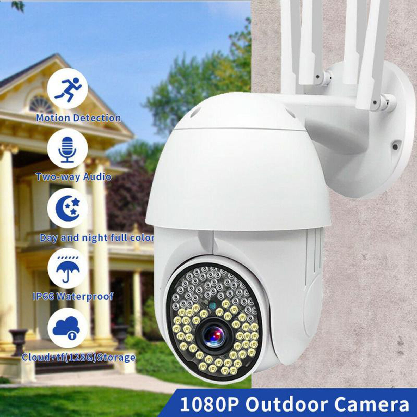 V380 Pro Security Cctv Camera System Auto Tracking Motion Detection WiFi Security Camera