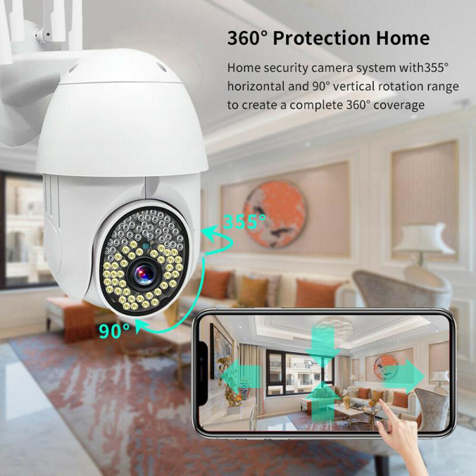 V380 Pro Security Cctv Camera System Auto Tracking Motion Detection WiFi Security Camera