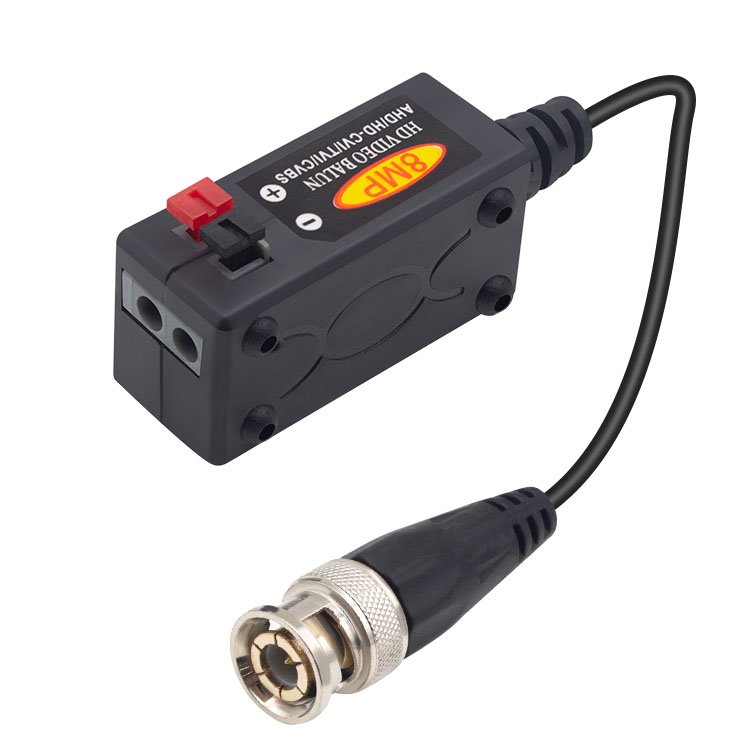 Twisted Pair balum HD 1080p 5mp 8mp tvi cvi passive bnc video balun Connector for cctv Surveillance Security System