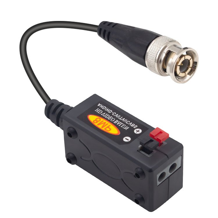Twisted Pair balum HD 1080p 5mp 8mp tvi cvi passive bnc video balun Connector for cctv Surveillance Security System