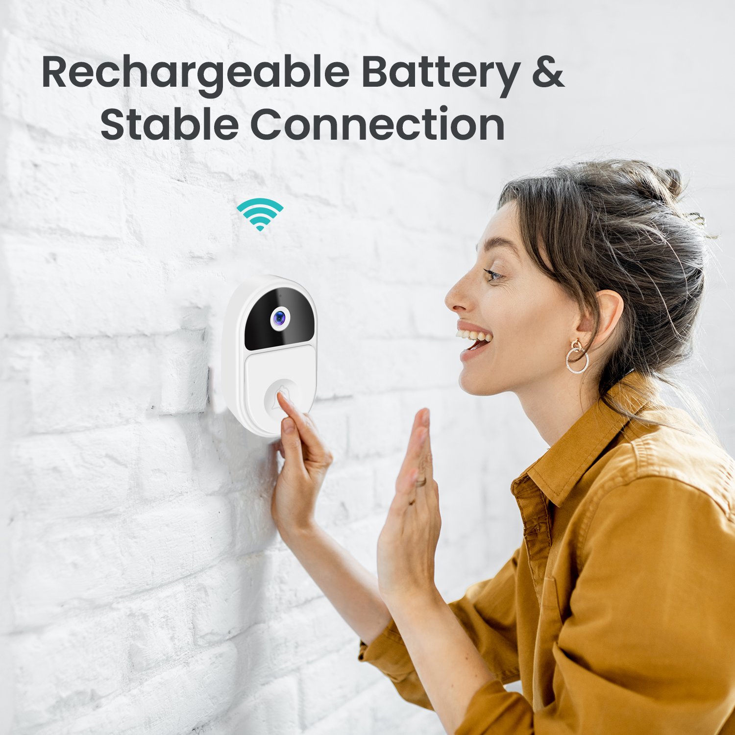 Hot Selling WiFi Electronic Smartphone Ring Smart Video Baby Monitoring Home Security Camera System Wireless Door Bell Camera