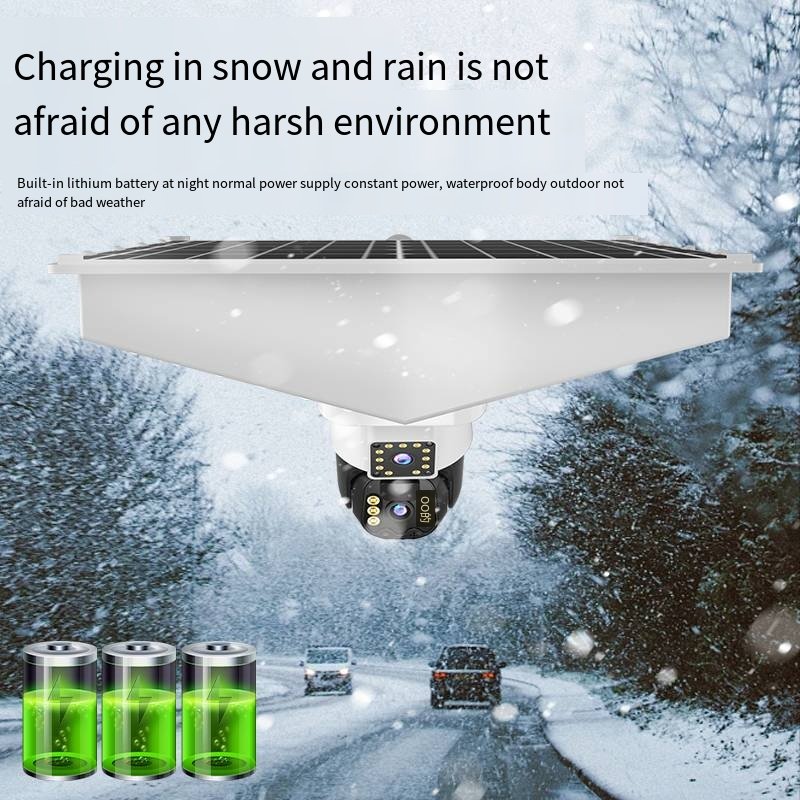 Factory Wholesale Panel 5Mp Surveillance Solar 4G Sim Camera