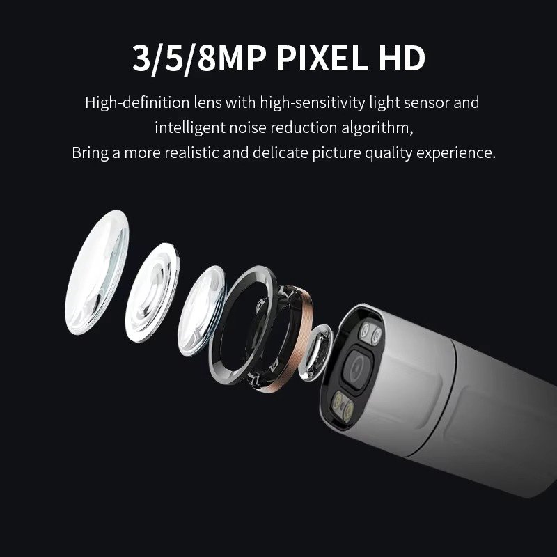 Vesafe Outdoor Video Surveillance Kit 4ch 8 Channel 5MP Waterproof Full Color POE NVR Kit IP CCTV Camera System