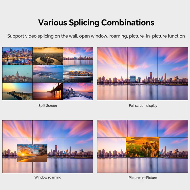 4k CCTV IP Camera Decoding Matrix RJ45 12 channel Network Video Decoder for Security Surveillance