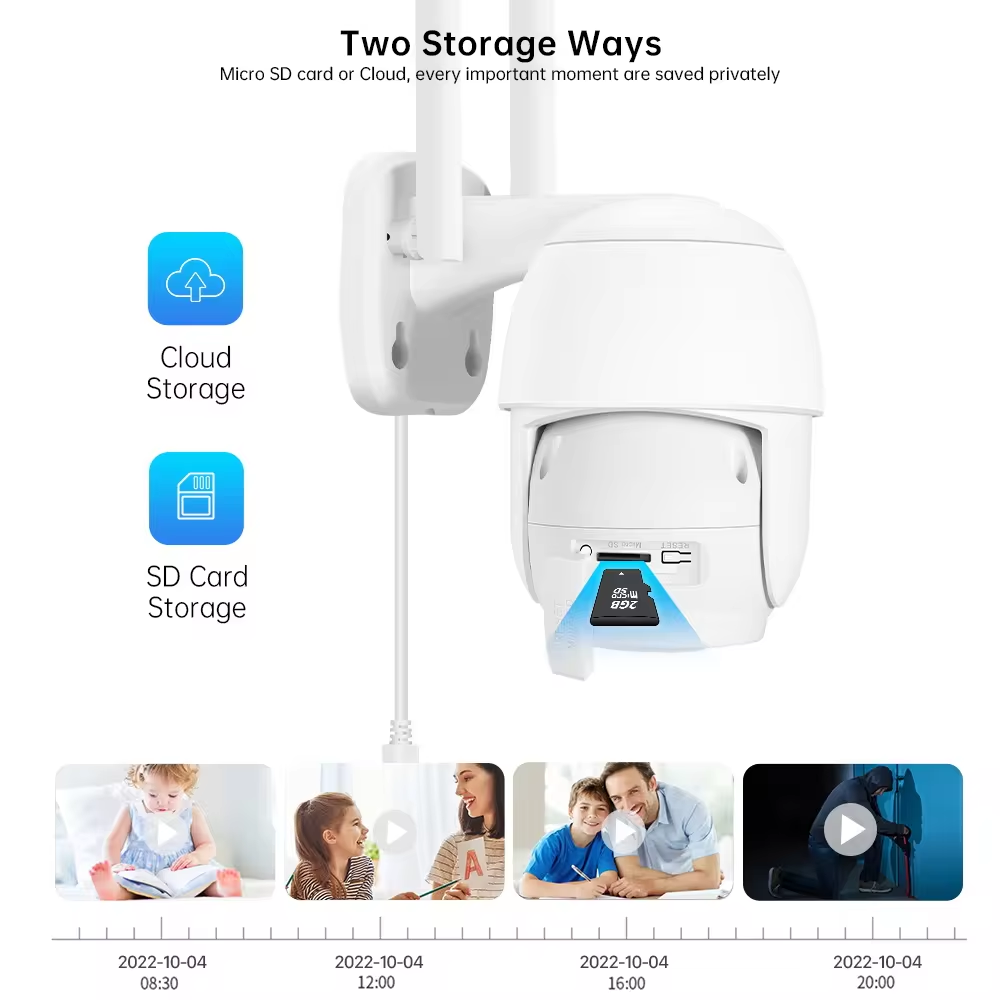 Jortan OEM 5MP 360 Auto Tracking XM ICSEE H.265 Security Surveillance Video Outdoor Waterproof Wireless WiFi PTZ IP CCTV Cameras