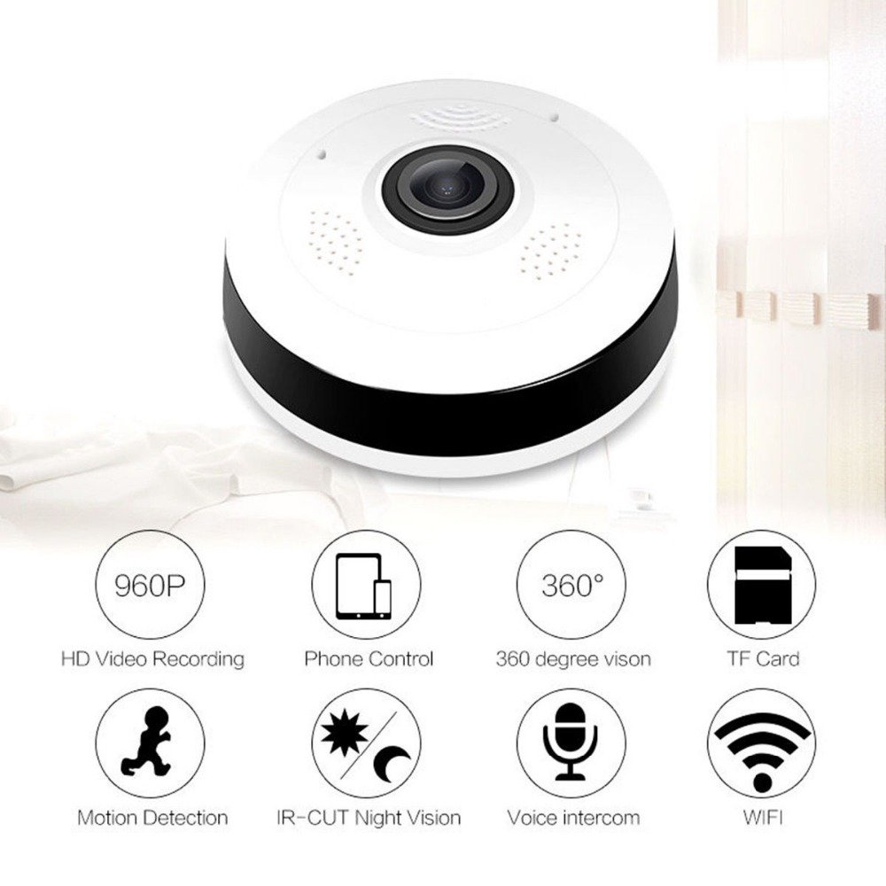 R3 Wifi Panorama Camera 3MP 1080P Security Camera 360 Degree Panoramic Fisheye IP Camera Night Vision Cctv Surveillance