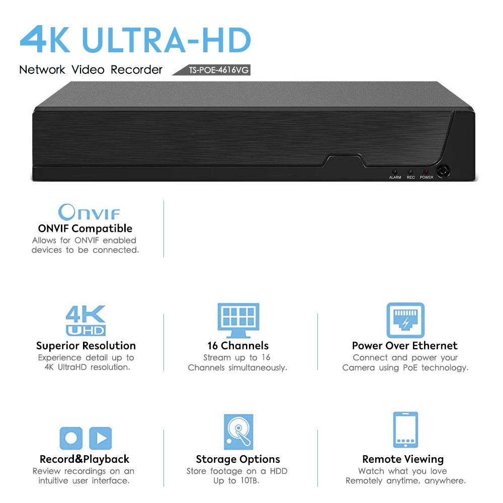 4k 8MP 5MP 3MP 16ch XMEYE POE Camera Kit Plug And Play Audio Colorful Night Vision Face Recognition CCTV System Kit