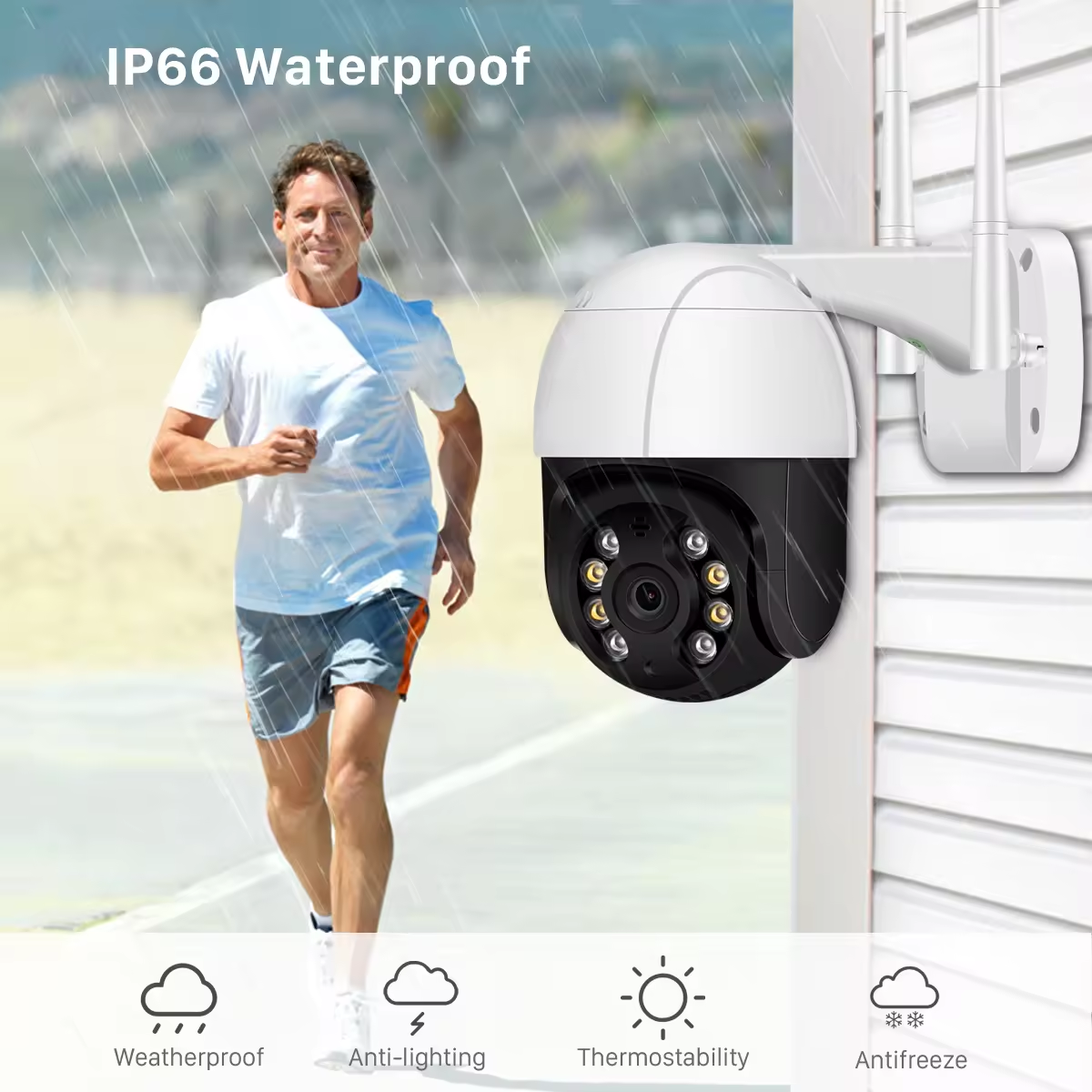 WiFi HD 1080P/720P Security Camera Outdoor Indoor 2.5 inch WiFi IP 702P/1080P 8 LEDs Security CCTV Camera Color Night Ver CC152
