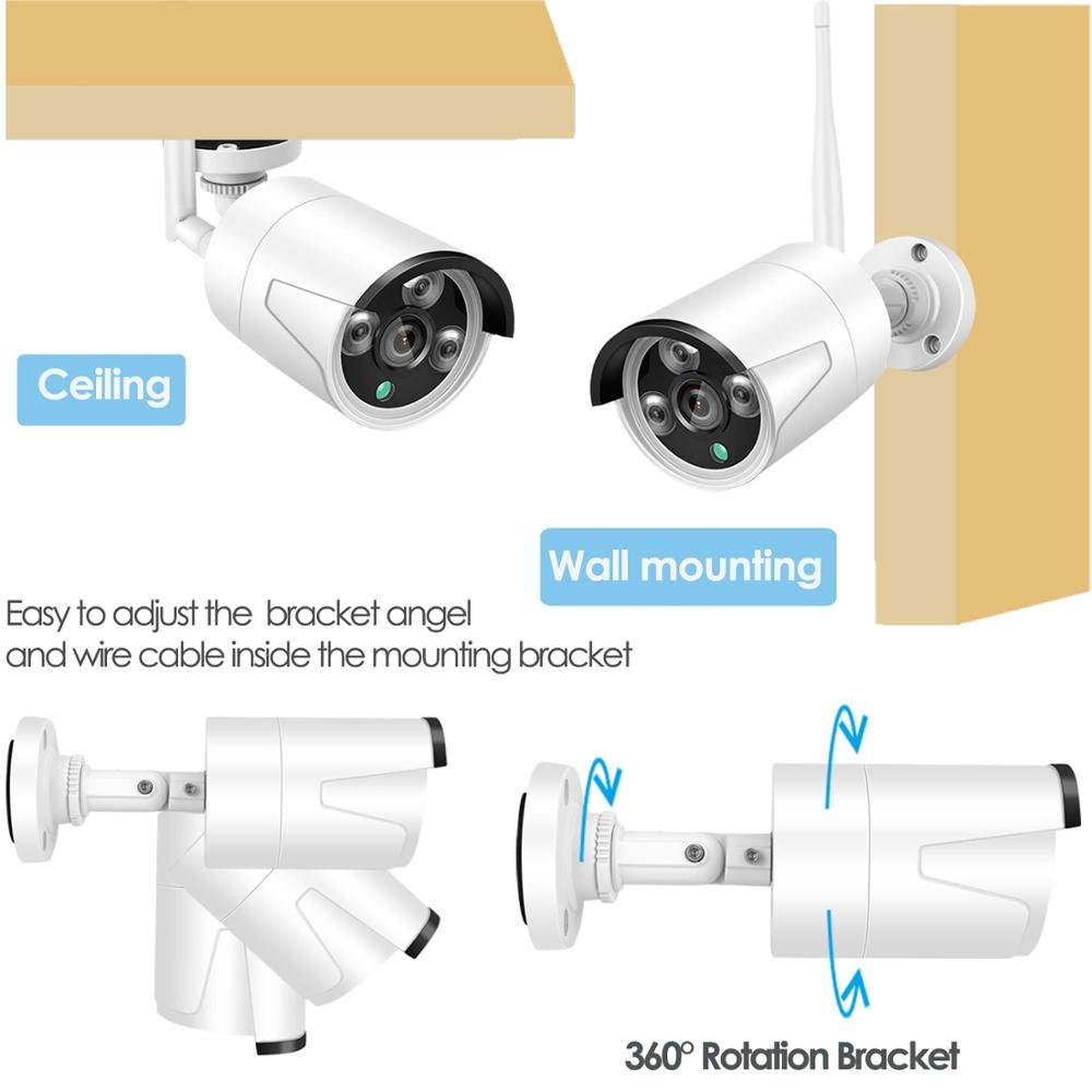 Hot sell 4CH 720P Wireless NVR Kit Outdoor Surveillance Home security camera system wireless