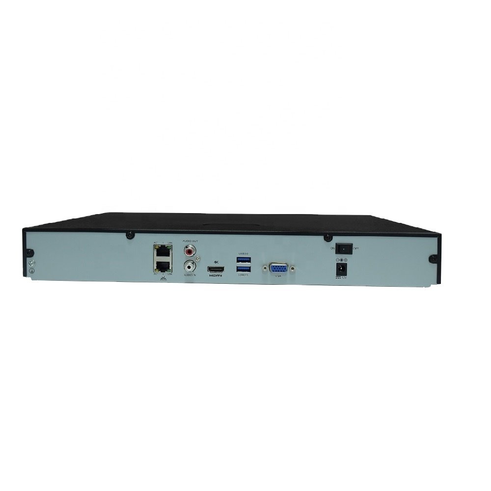 8MP H.265 Network Video Recorder with 2 SATA Ports Supports up to 10TB HDD 160Mbps 32 Channel CCTV Cameras IP Camera NVR Systems