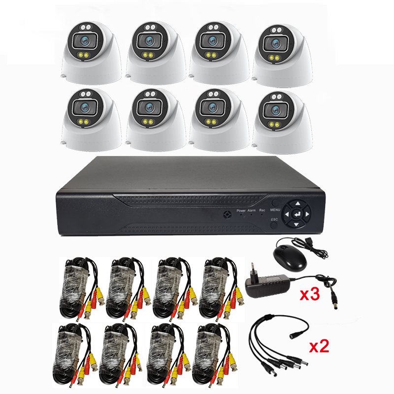 Best Price 8 Ch AHD DVR Kit 5MP Cctv Security Camera System Video Surveillance System With Human Motion Detection