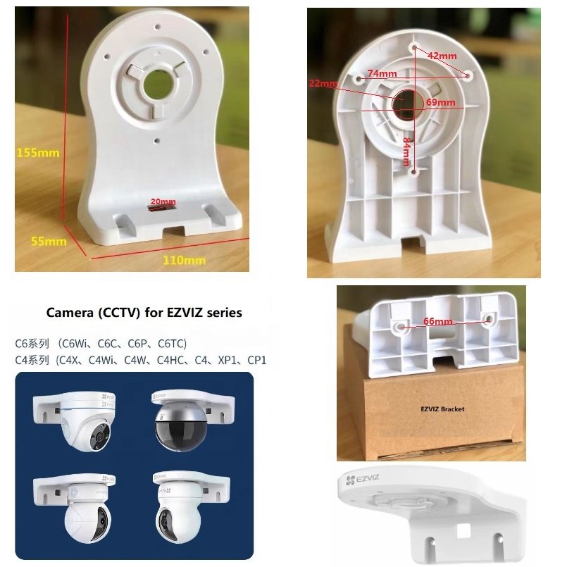 1Fluorite plastic hemispherical EZVIZ cctv camera bracket and monitoring bracket and dome cctv ptz camera pole mount bracket