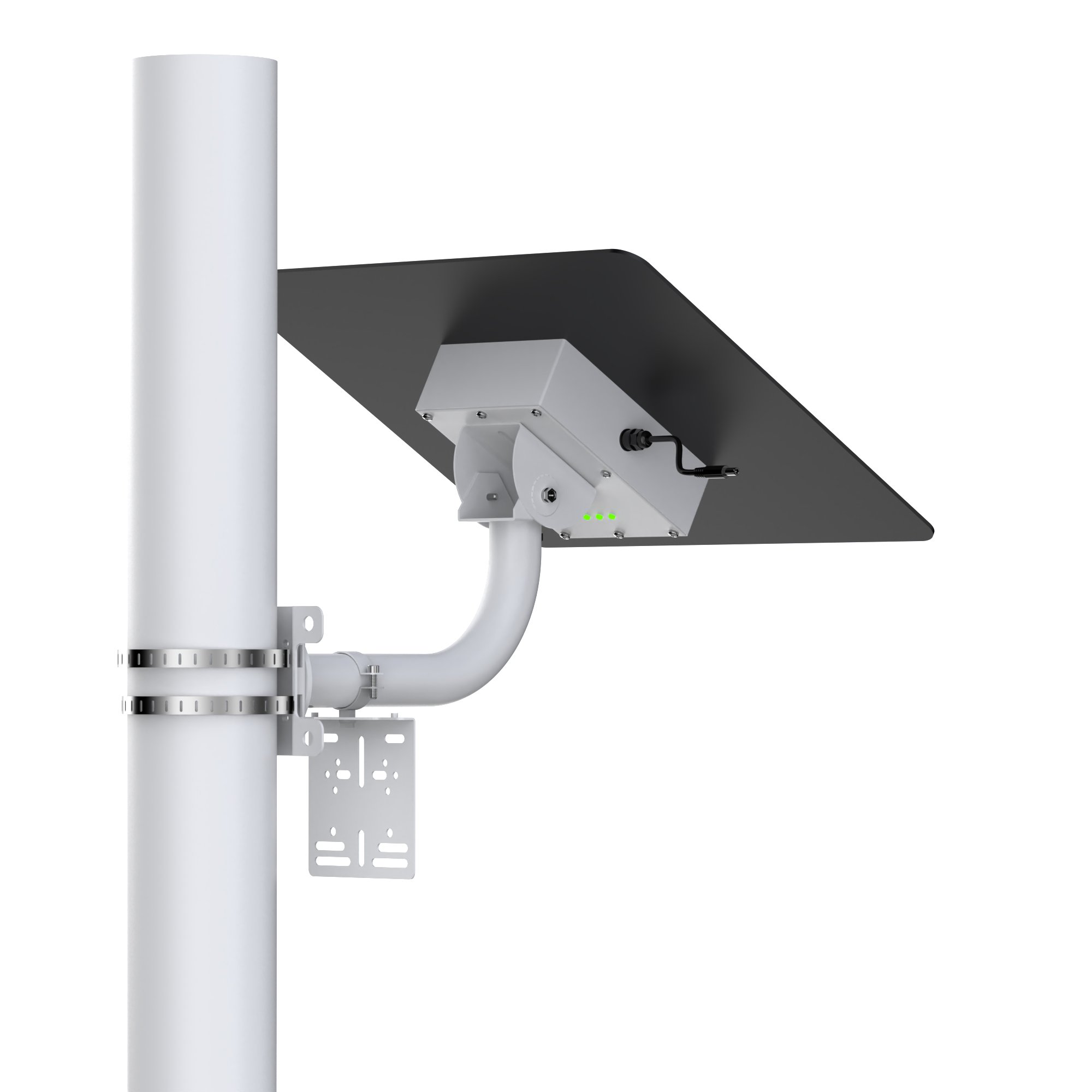 TecDeft Fast recharge 40W solar panel system with 30AH lithium battery kit for supplying power to DC 12V cctv camera