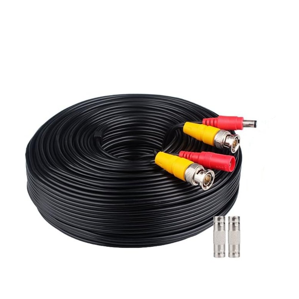 4PK 115Ft Security Camera Cable All-in-One HD Video Power Cable CCTV Cable for DVR Surveillance Camera Monitor TV with