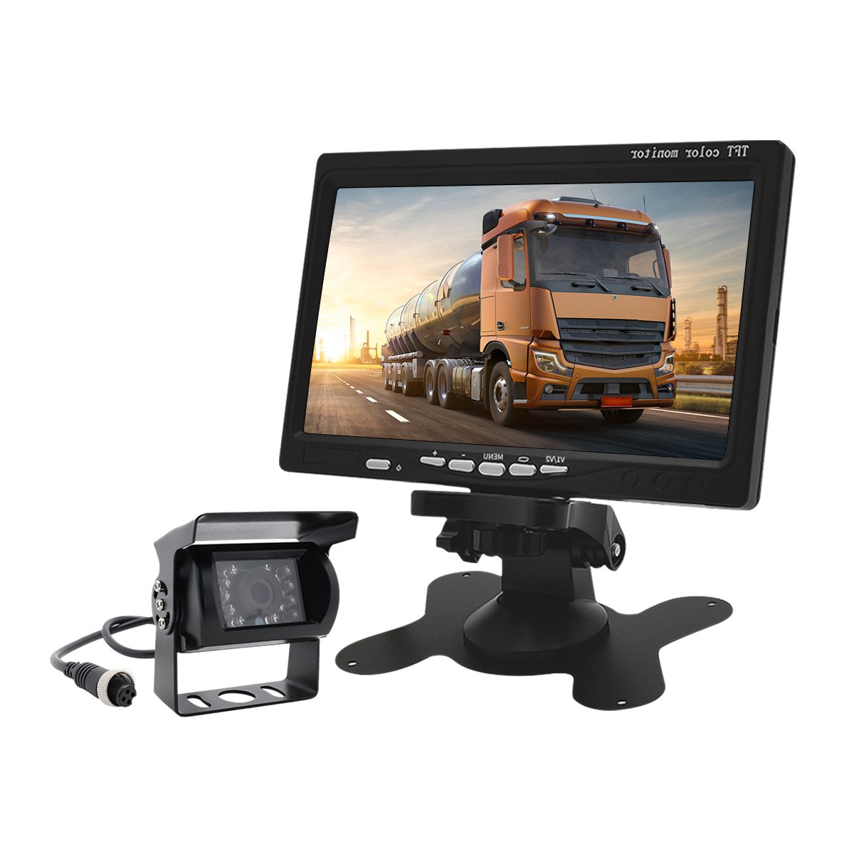 LCD Rear View Display Screen 7 Inch HD Car Reversing Parking Security Surveillance Monitor for Vehicle Backup Camera kit