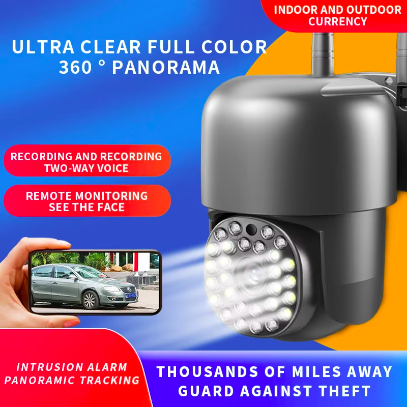 4G SIM Card 3MP 4MP IP Camera WIFI Solar Panel Battery Security Camera Waterproof Outdoor PTZ CCTV Camera