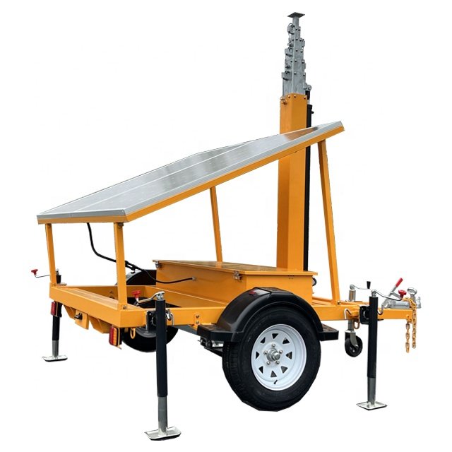 900W Solar systems surveillance camera mast tower SDE500-C