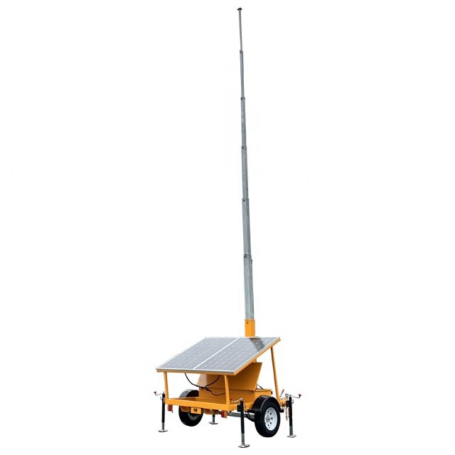 900W Solar systems surveillance camera mast tower SDE500-C