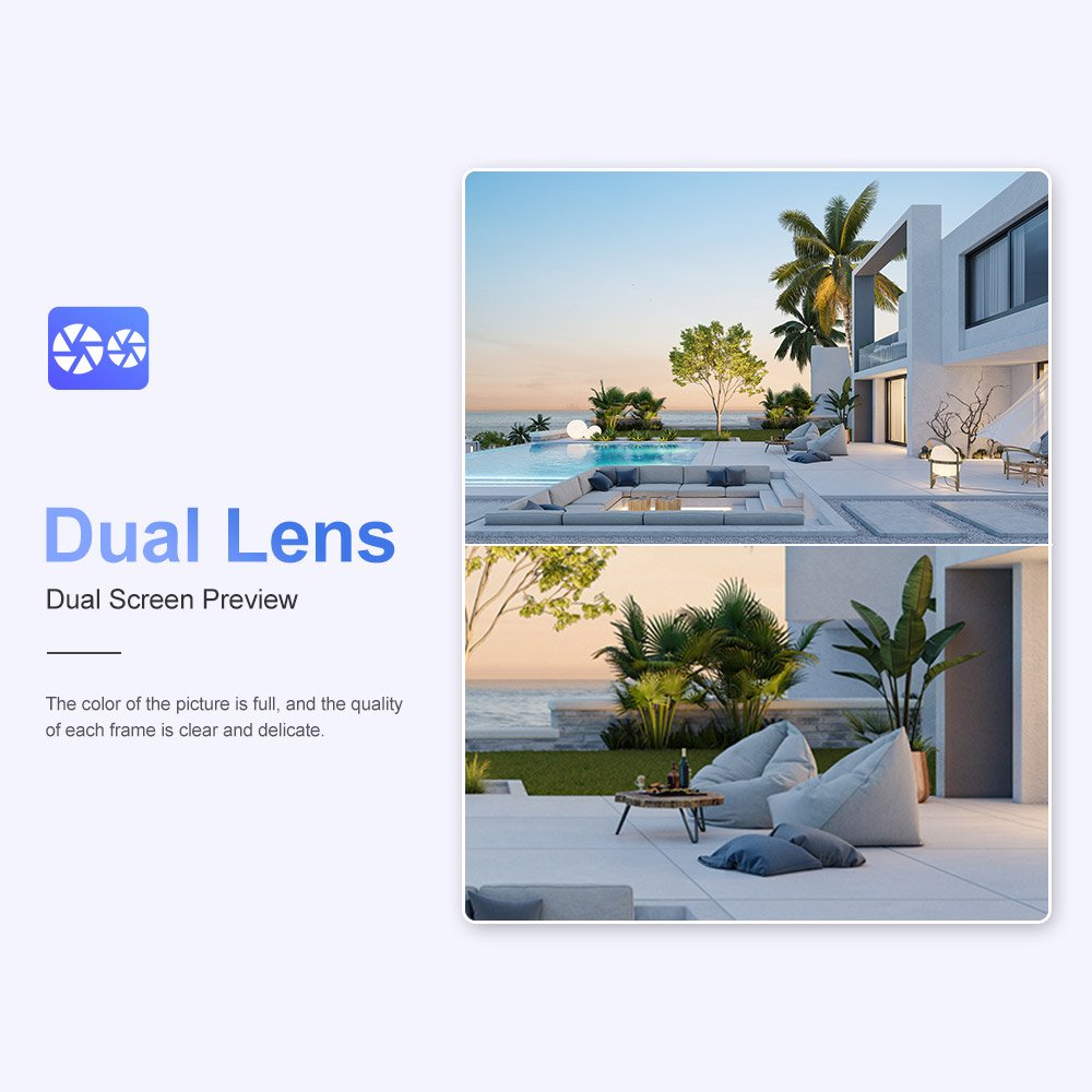 LS VISION Solar 4G/wifi Dual lens Security Outdoor Camera 4K Full HD PIR Humanoid Message Push Wireless solar security camera