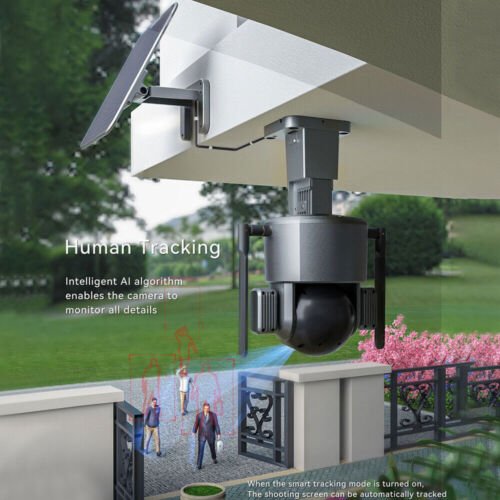 360 5g Smart Ip 4k Spy Construction Lamp Solar Cctv Kit Wireless Outdoor Wifi Home Security Cameras System Surveillance