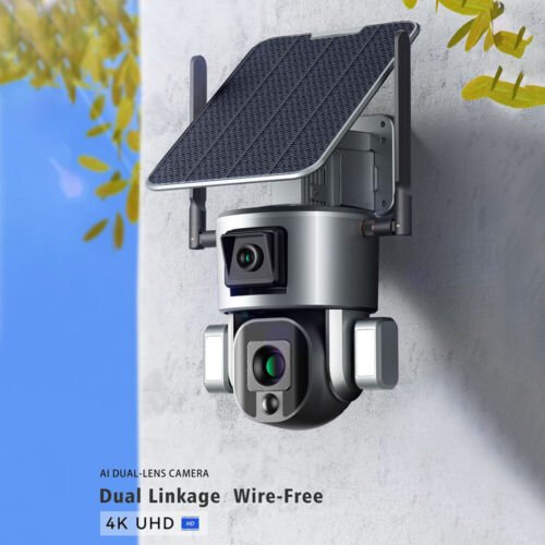 360 5g Smart Ip 4k Spy Construction Lamp Solar Cctv Kit Wireless Outdoor Wifi Home Security Cameras System Surveillance