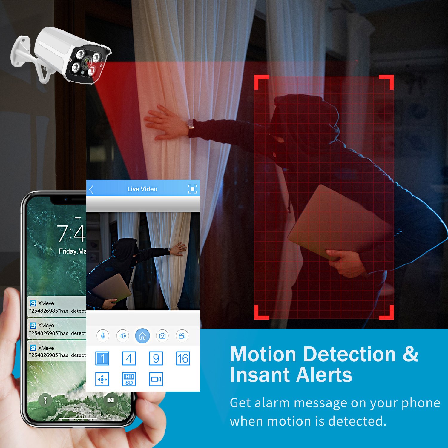 2019 Best Sales 8 Channel Ip Camera With Poe Function Video Sequirity Surveillance Camera System IR 1080P Poe Nvr Kit